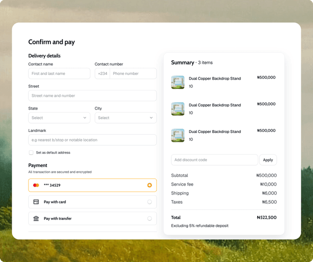 Vendor managing rental services on Hayalo platform - smiling woman working at desk with laptop